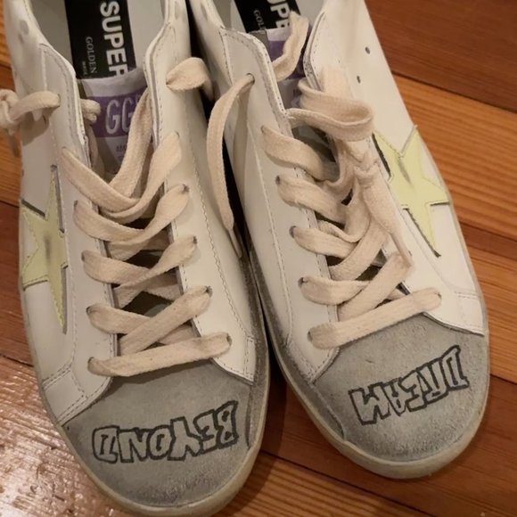 BRAND NEW UNWORN Size 38 Golden Goose Sneakers with Box - Picture 9 of 9